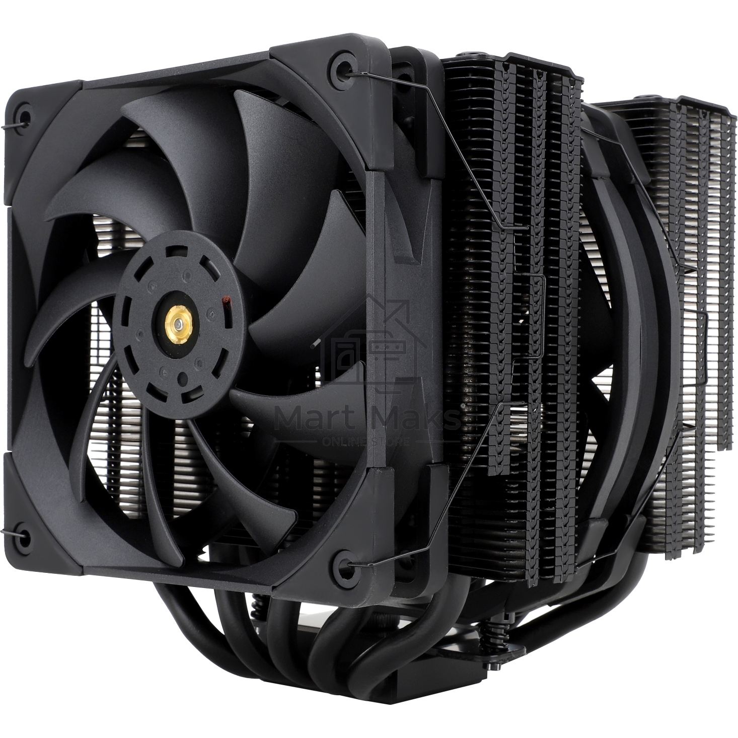 Кулер для процессора Thermalright Frost Commander 140 Black (4-pin PWM, 158mm, Ni/CU, 8x5mm, 1x120mm+1x140mm, 82CFM/95.5CFM, 29.6dBA/30.2dBA, 1850RPM/1800RPM, S: 1700, 1200, 20XX, 115X, AM5, AM4)
