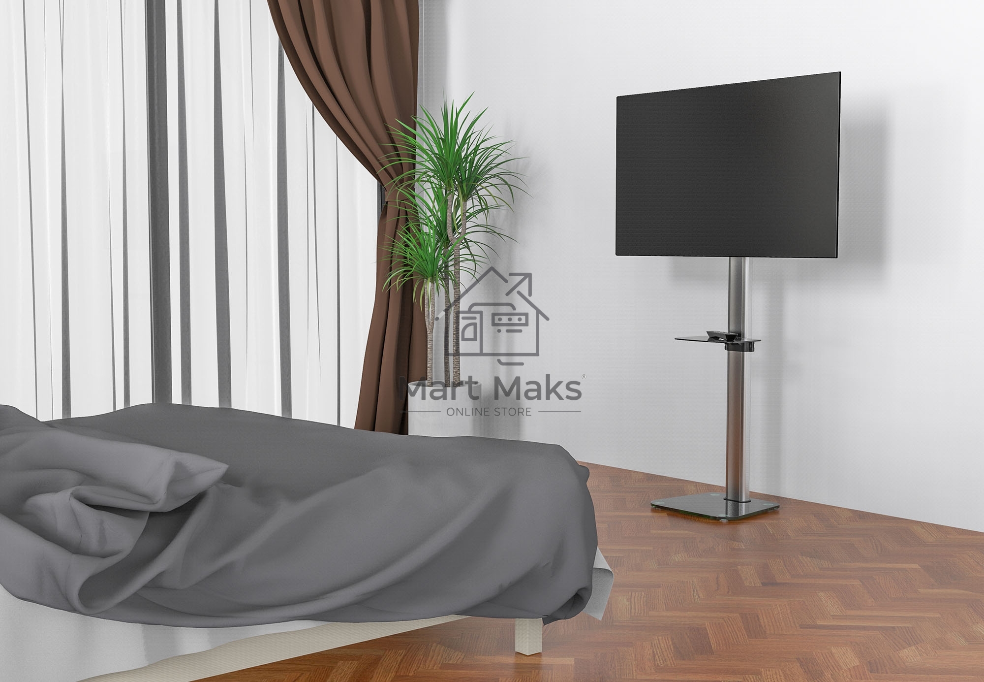 Стойка для телевизора Cactus CS-ST97-D черный 37