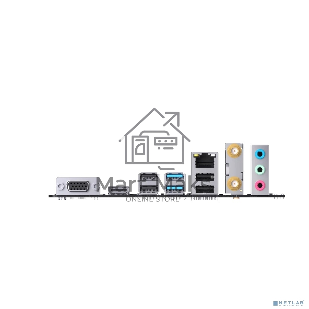 Материнская плата Maxsun MS-B760M GAMING WIFI GANK V2, LGA 1700, Intel B760, 2xDDR5, 4xSATA, 1xM.2, 1xPCIe 4.0 x16, 1xPCIe 3.0 x4, 1xHDMI, 1xVGA, 1x1Gb LAN, 2xUSB 3.2 Gen 2, 4xUSB 2.0, Bluetooth, Wi-Fi 802.11ax, 7.1, Micro-ATX