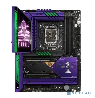Наименование: Материнская плата ASUS ROG MAXIMUS Z690 HERO EVA, LGA 1700, Intel Z690, 4xDDR5, 6xSATA, 3xM.2, 1xPCIe 5.0 x16, 2x8 pin для питания процессора, 1xHDMI, 2xUSB Type-C, 1x 2.5Gb LAN, 4xUSB-A 3.2 Gen 2, 3xUSB-A 3.2 Gen 1, 3x3.5 мм, 7.1, ATX