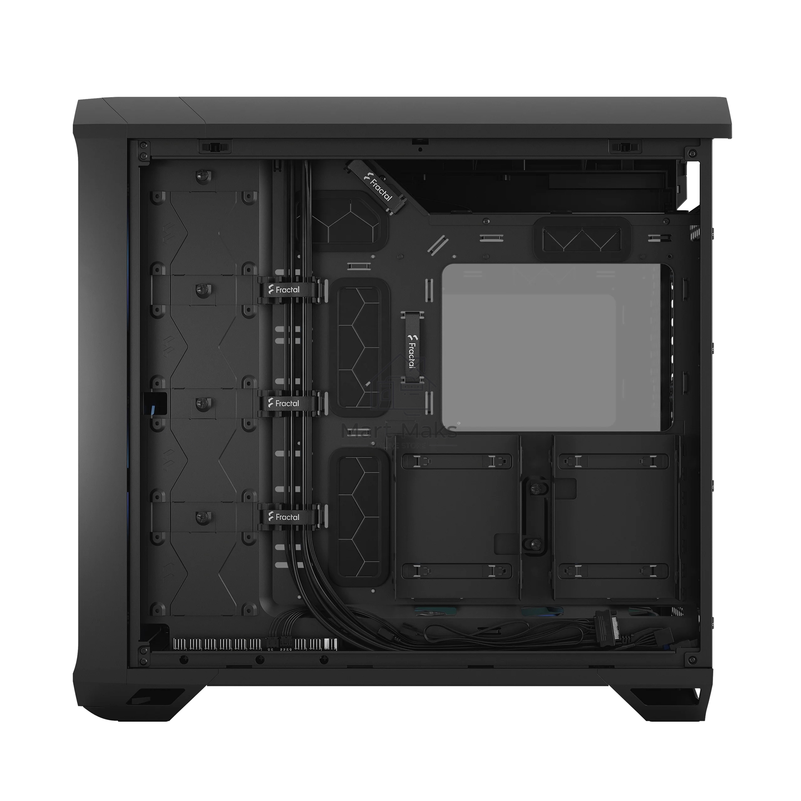 Корпус Fractal Design Torrent Black RGB TG Light Tint / E-ATX, TG, 2x3.5, 4x2.5, 7xPCI, 1xUSB-C, 2xUSB3.0 / 2x180mm, 3x140mm ARGB fans inc. / FD-C-TOR1A-04