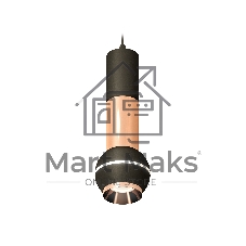 Светильник Ambrella XP1102040 SBK/PPG черный песок/золото розовое полированное MR16 GU5.3 LED 3W 4200K
