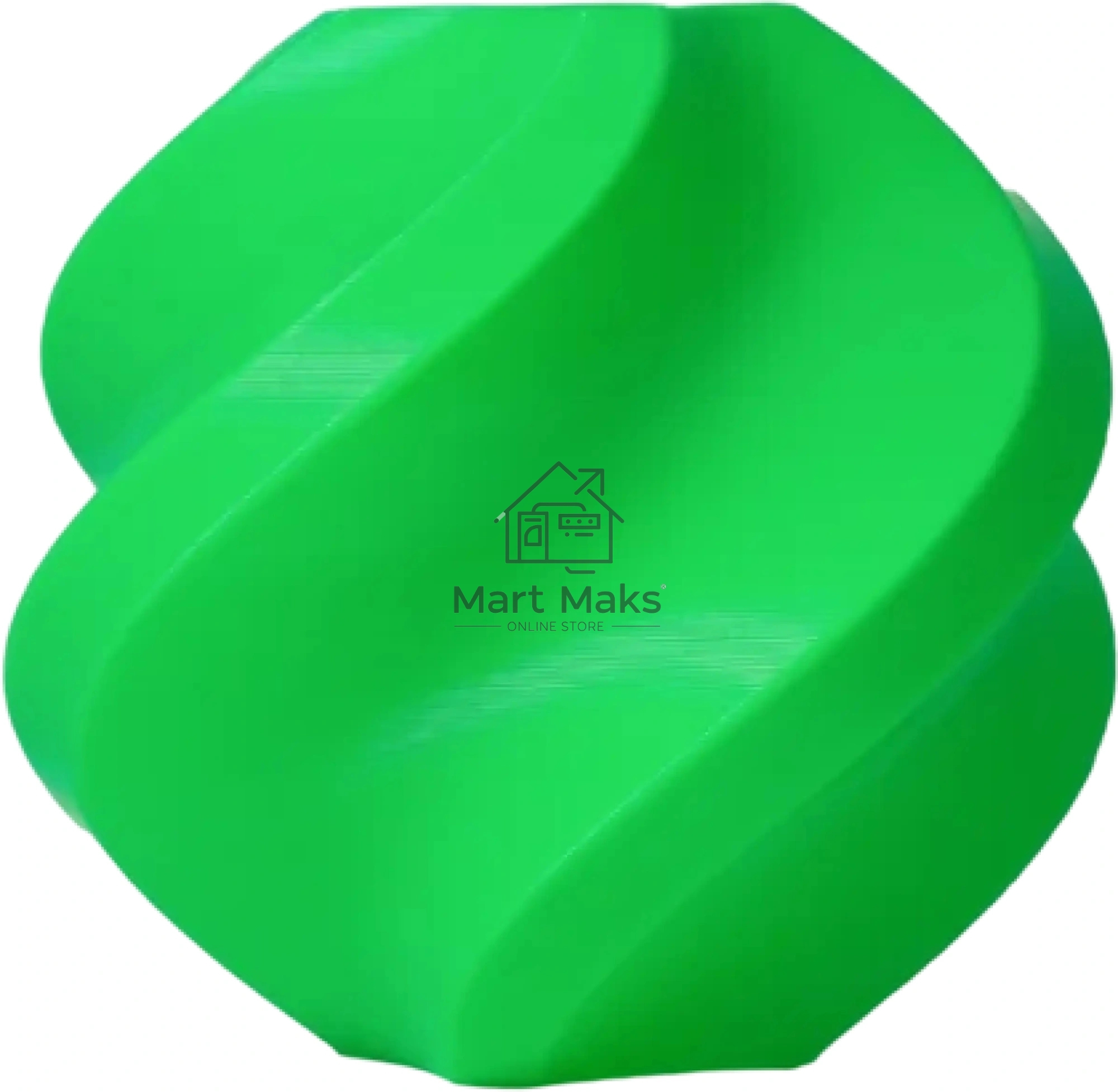 Пластик Bambu lab : PLA Lite plastic, color green, on reusable spool