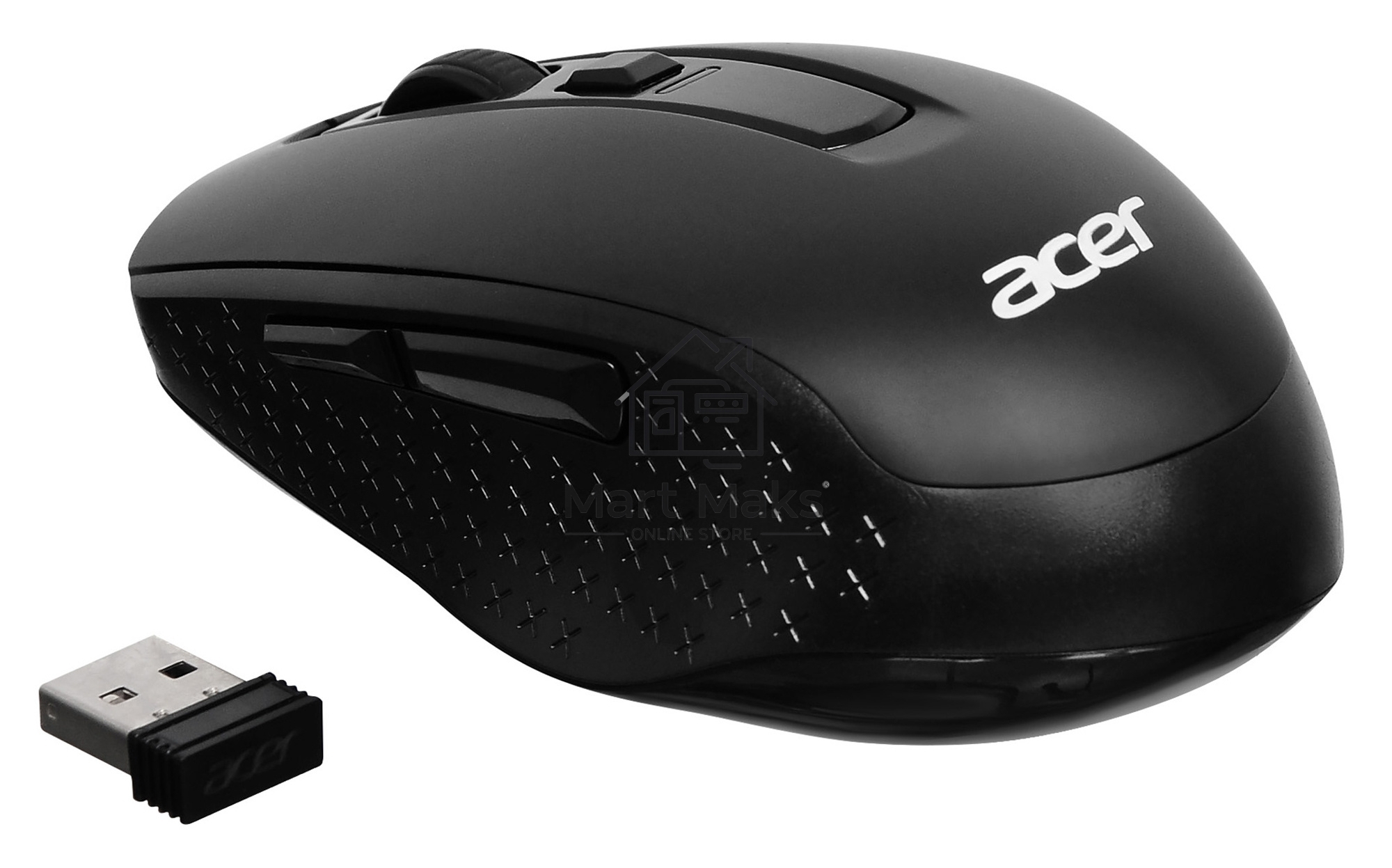 Мышь беспроводная Acer OMR060 черный, 1600 dpi, радиоканал, USB, кнопки - 6