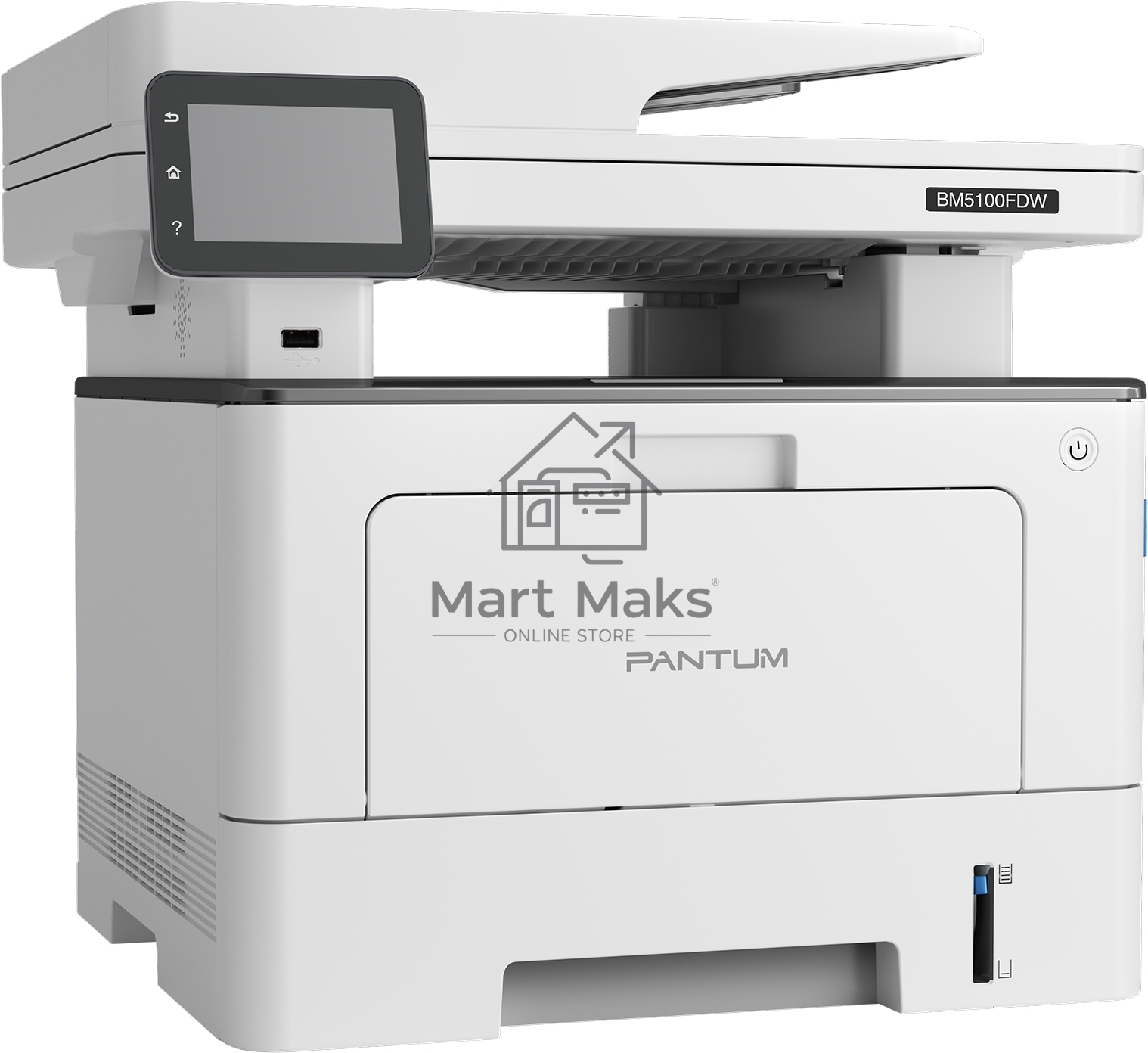МФУ лазерный Pantum BM5100FDW, A4, ч/б, печ. до 40 стр/мин., скан. до 24 стр/мин., 1200 x 1200 dpi, USB, RJ-45, Wi-Fi