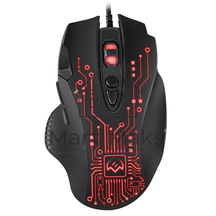 Мышь проводная SVEN RX-G715 черный, 3200 dpi, USB, кнопки - 8