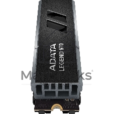 Накопитель SSD ADATA LEGEND 970, 2Tb, PCIe 5.0 x4, M.2 2280, NVMe, R/W 10000/10000, с радиатором