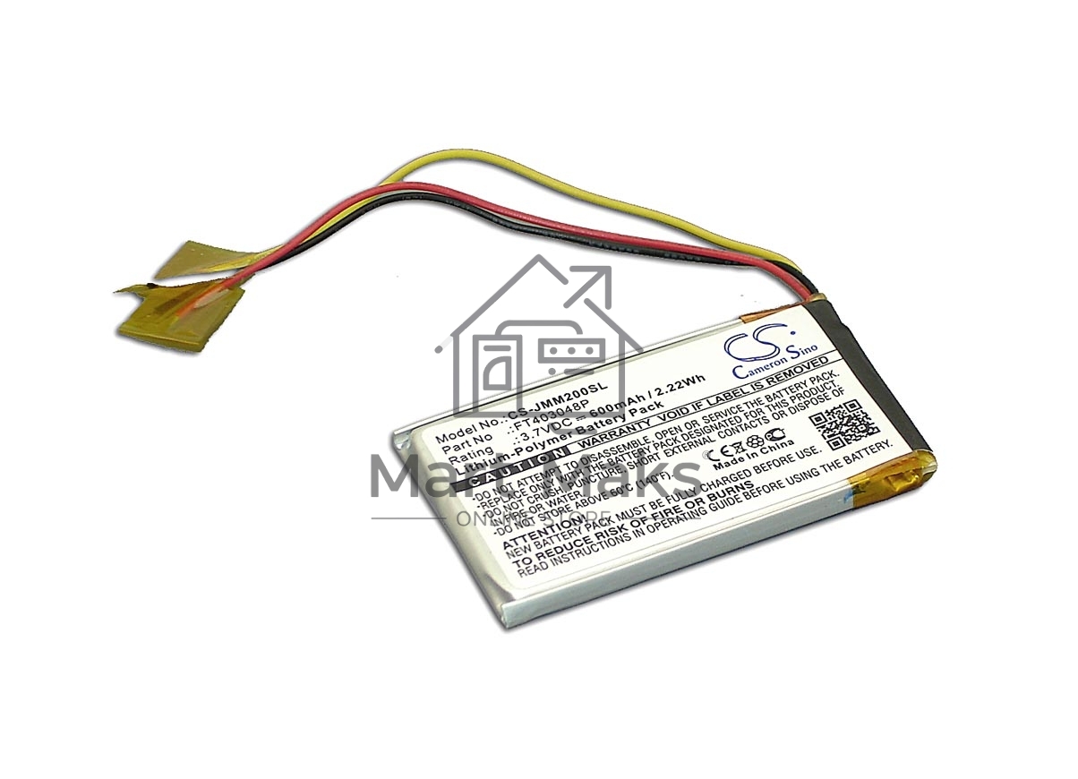 Аккумуляторная батарея CameronSino CS-JMM200SL для JBL Clip 3.7V 600mAh 2.22Wh