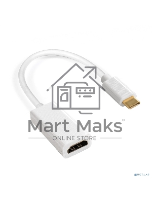 Кабель-адаптер Type C-HDMI ExeGate EX-CM-HDMI2F-0.1 (USB Type C/19F, 4K@120HZ 8K@ 30Hz, 0,1м)