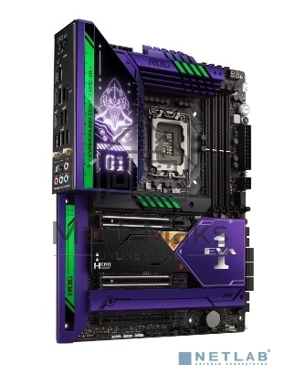 Наименование: Материнская плата ASUS ROG MAXIMUS Z690 HERO EVA, LGA 1700, Intel Z690, 4xDDR5, 6xSATA, 3xM.2, 1xPCIe 5.0 x16, 2x8 pin для питания процессора, 1xHDMI, 2xUSB Type-C, 1x 2.5Gb LAN, 4xUSB-A 3.2 Gen 2, 3xUSB-A 3.2 Gen 1, 3x3.5 мм, 7.1, ATX