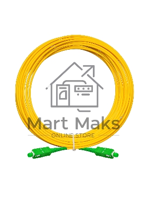 Патч-корд волоконно-оптический ExeGate FC-S-9-SC/APC-SC/APC-15M-LSZH (Шнур ВО SM 9/125 (OS2/G.652.D), SC/APC-SC/APC, Simplex, LSZH, 15 м)