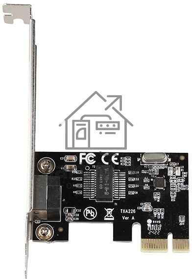 Сетевой адаптер ORIGO ON200/A1A PCI-E, 1x1000Base-T (низкопрофильная и стандартная планки в комплекте)
