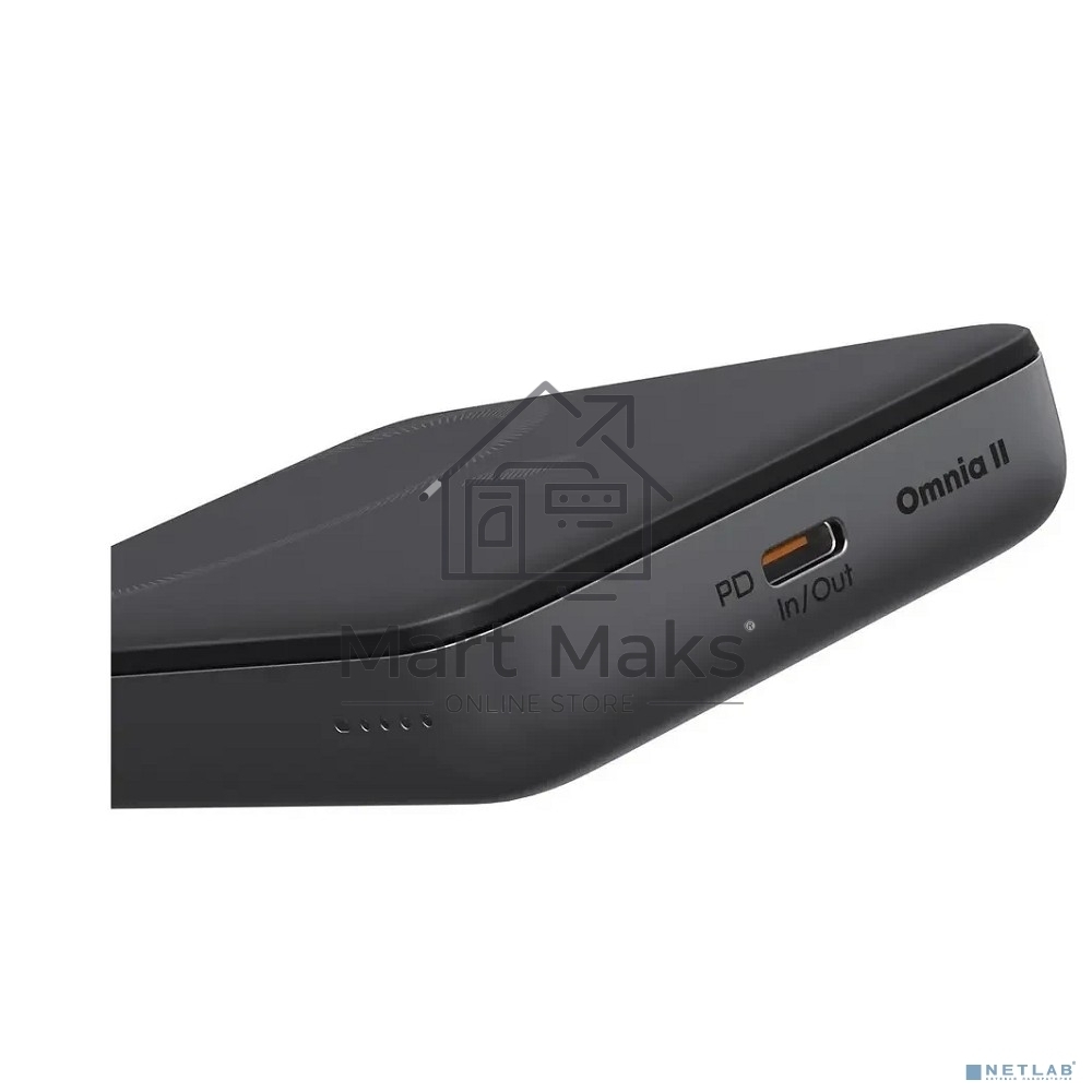 Портативный аккумулятор Aukey Magnetic2 10000 Qi2 черный