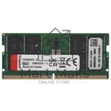 Оперативная память Kingston ValueRAM, DDR4, 32GB (1x32GB), 3200MHz, CL22, SO-DIMM