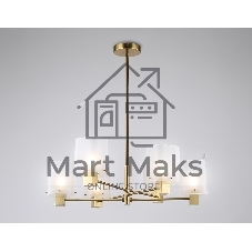 Люстра Ambrella light LH57031/6 BS/SM латунь/дымчатый E14/6 max 40W D690*690
