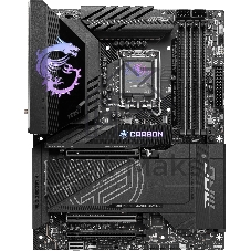 Материнская плата MSI MPG Z890 CARBON WIFI, LGA1851, Intel Z890, 4xDDR5, 4xSATA, 5xM.2, 1xPCIe 5.0 x16, HDMI, USB Type-C, 2x5Gb LAN, Thunderbolt, 2x3.5 мм, 7.1, ATX