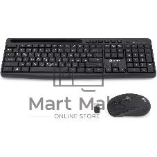 Комплект клавиатура+мышь Oklick S275W беспроводной, USB, 1600 DPI, чёрный