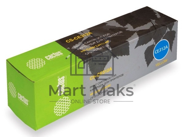Картридж лазерный Cactus CS-CE312A желтый (1000 стр.) для HP LJ CP1012Pro/CP1025