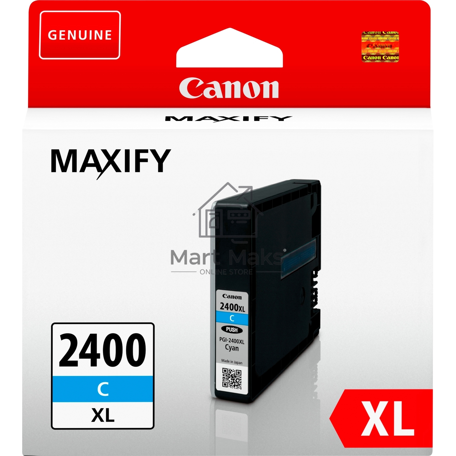 Картридж струйный Canon PGI-2400XL голубой, 1500 стр., для MAXIFY iB4040/МВ5040/МВ5340