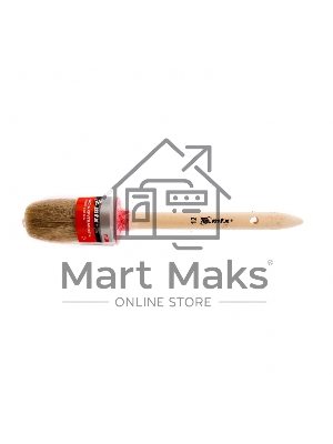 Кисть круглая №12 (45 мм), натуральная щетина, деревянная ручка MTX 82082