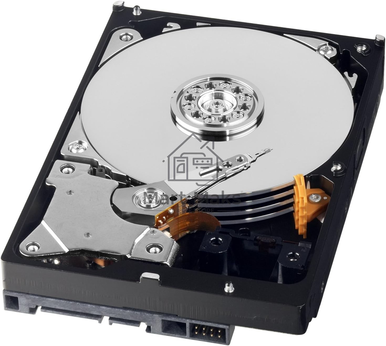 Жесткий диск WD Original SATA-III 1Tb WD10EURX AV-GP (5400rpm) 64Mb 3.5