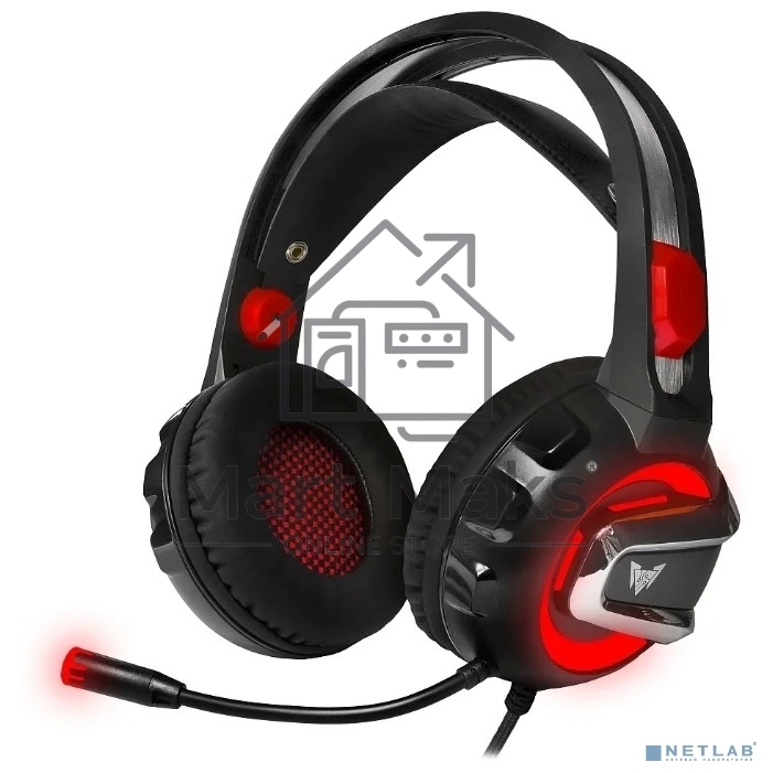 Гарнитура игровая CROWN CMGH-3100 Black&red
