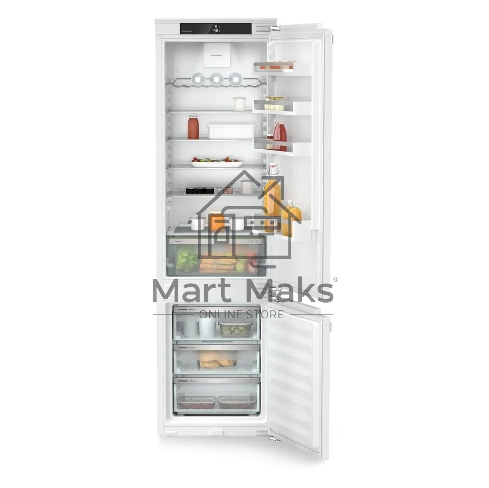 Встраиваемый холодильник Liebherr Pure, ниша 194 см, EasyFresh, МК NoFrost 3 контейнера, сенсорный дисплей Touch, door-on-door.