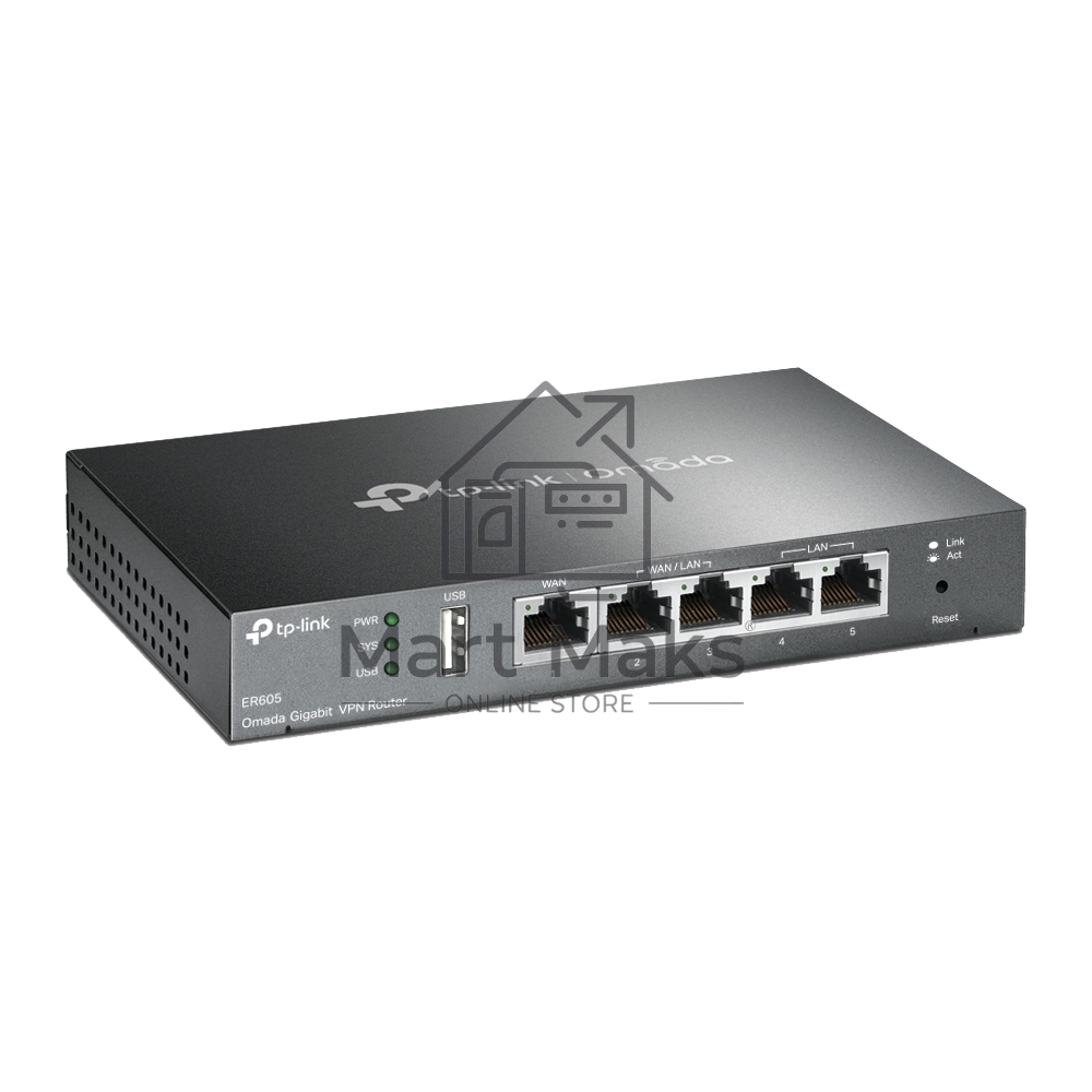 Роутер TP-Link SafeStream ER605 10/100/1000BASE-TX черный