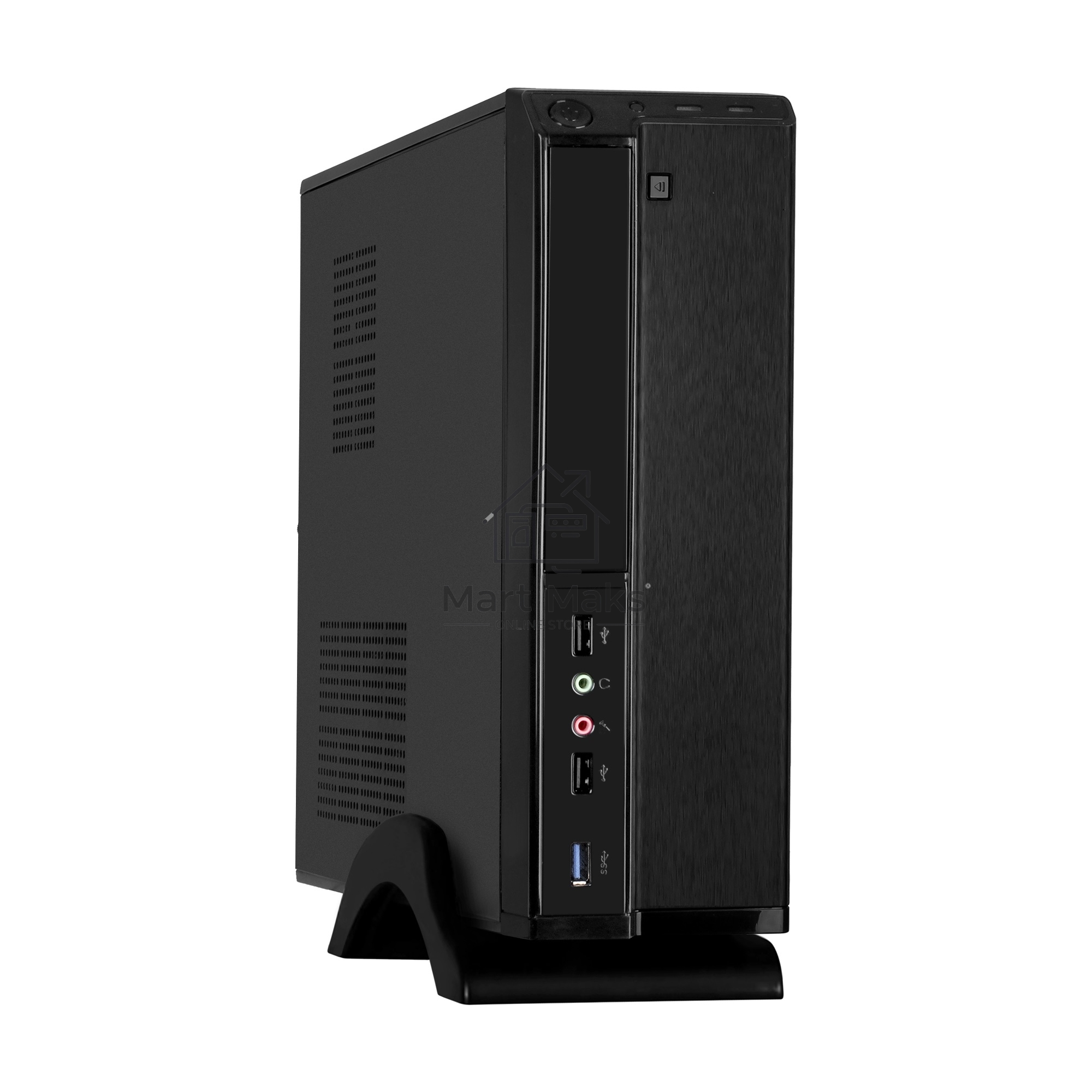 Компьютерный корпус Desktop ExeGate MI-207U-450W-8 EX288783RUS(miniITX/mATX, БП M450 с вент. 8см, 1*USB+1*USB3.0, аудио, черный)