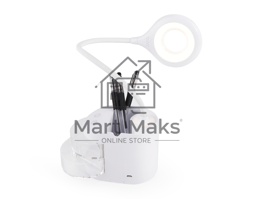 Настольная светодиодная лампа Ambrella light DE561 WH белый LED 4200K 4W