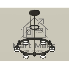 Светильник Ambrella light XR92051201/6 SBK/FR черный песок/белый матовый GX53  (A9205, C9232, N8434)