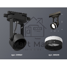 Светильник Ambrella light XT6602081 PBK/SBK/FR черный полированный/черный песок/белый матовый MR16 GU10 (C6602, N6229)