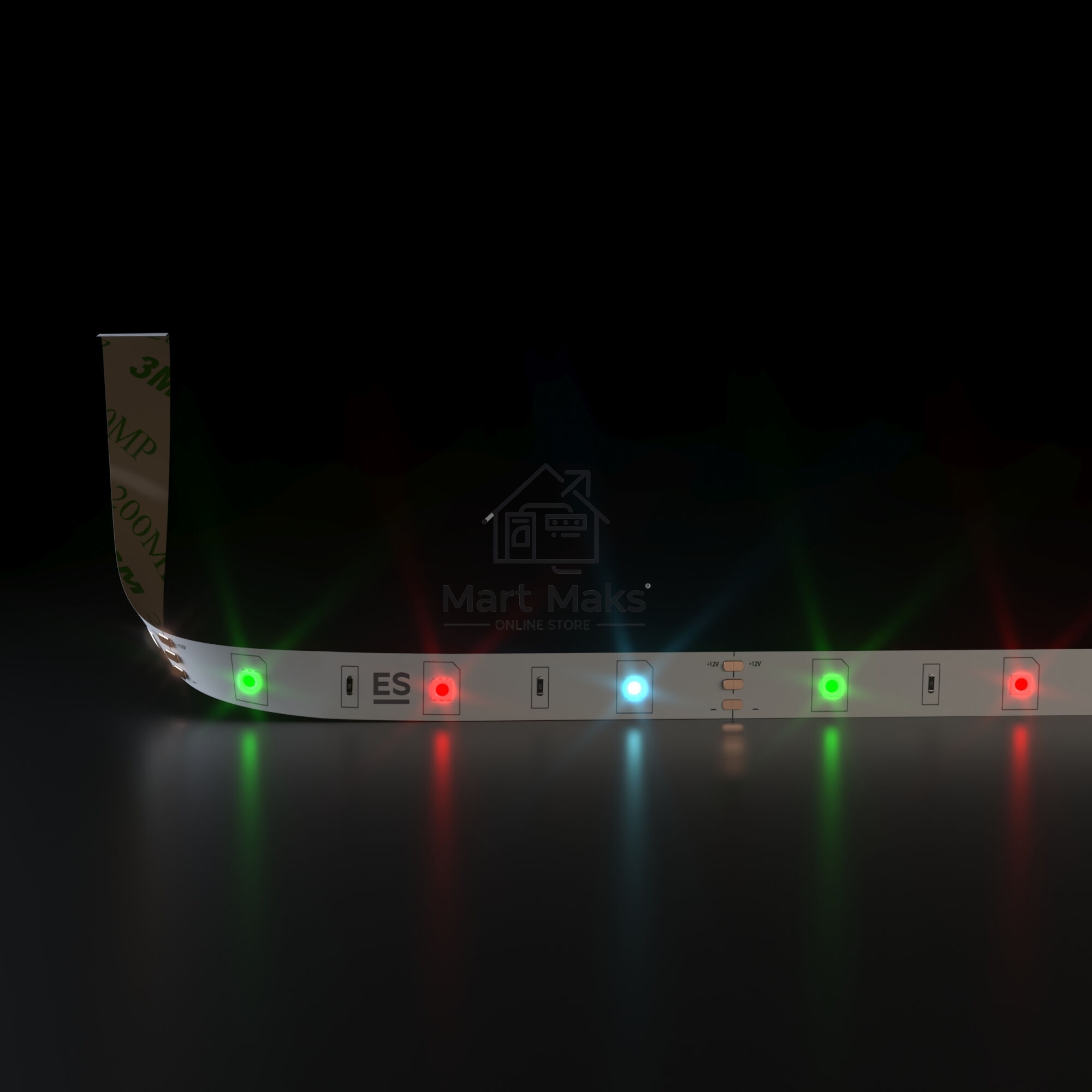 Лента светодиодная 5050 12V 30Led 7,2W RW IP20 (5m) / 5050 12V 30Led 7,2W RW IP20 Бегущая волна