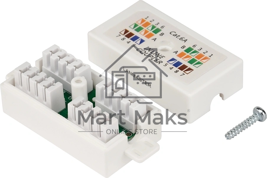 Соединитель LANMASTER LAN-CNB-UTP6A белый