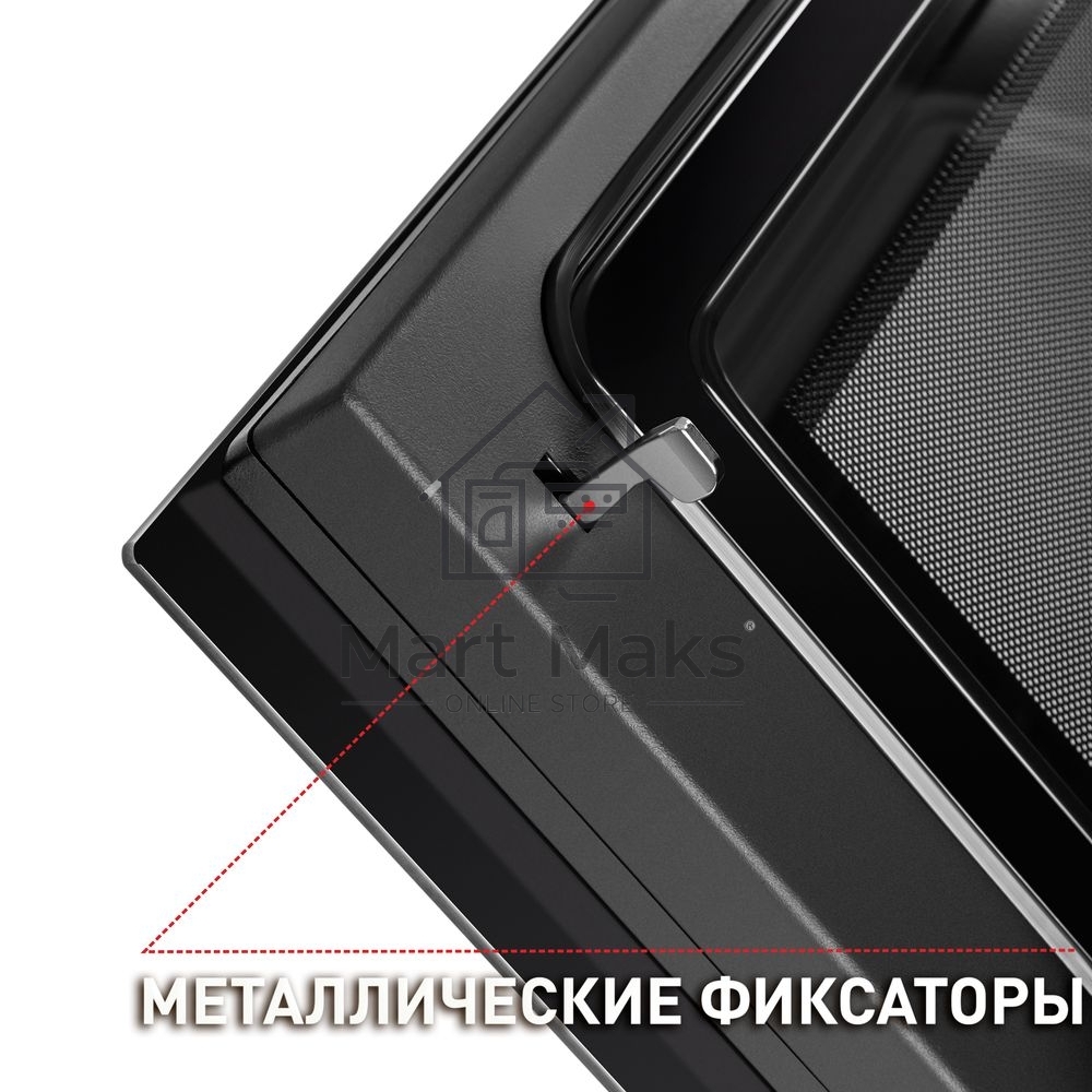 Шкаф духовой электрический с функцией СВЧ Maunfeld MCMO.44.9S, встраиваемый