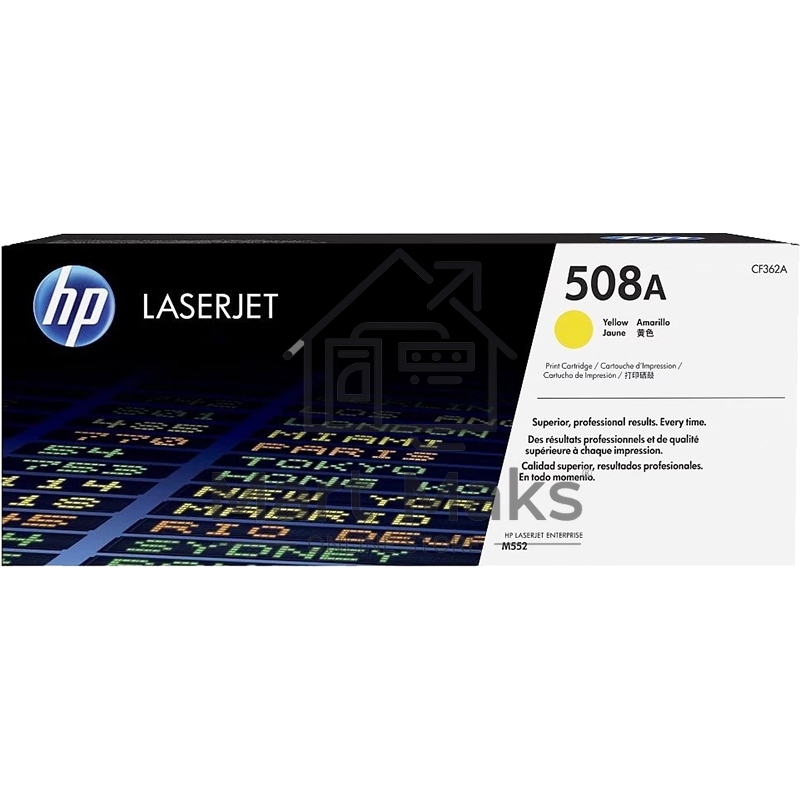 Картридж лазерный HP CF362A 508A, желтый для Color LaserJet M552/M553 5000стр.