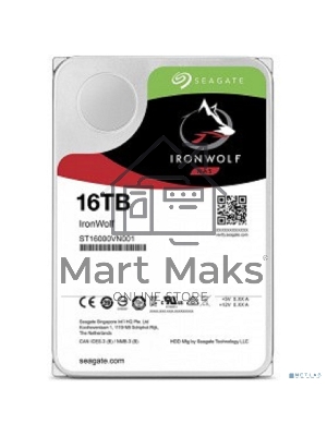 Жесткий диск HDD 16Tb 7200rpm SATA Seagate IronWolf 3.5