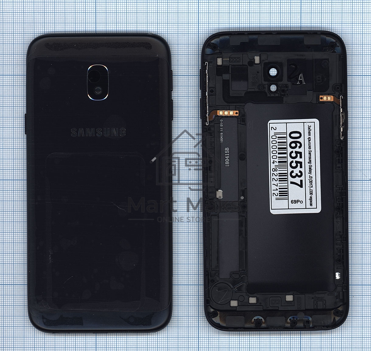 Задняя крышка для Samsung Galaxy J3 (2017) SM-J330F черный