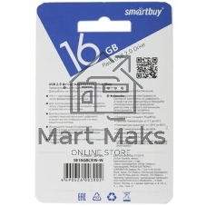 Флешка USB Smartbuy Crown Blue (SB16GbCRW-Bl), 16Gb, USB 3.0, R/W 75/30, синий