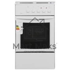 Плита электрическая Flama AE 1409 W белый, конфорок 4 электрических, духовка 50 л, 50 см x 85 см x 60 см