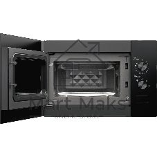 Встраиваемая микроволновая печь MONSHER MMH 1015 Noir черный, 15 л, 600 Вт, переключатели - поворотный механизм