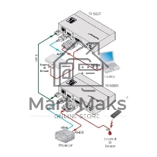 Передатчик Kramer Electronics TP-580T сигнала HDMI, RS-232 и ИК в кабель витой пары (TP), до 70 м