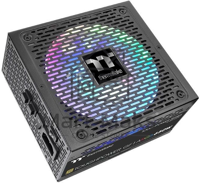 Блок питания Thermaltake Toughpower GF1 ARGB RTL (PS-TPD-0650F3FAGE-1), 650Вт, 80 PLUS Gold, 140мм, модульный, черный
