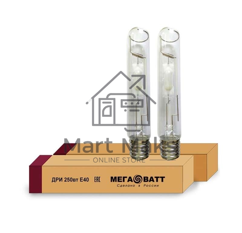 Лампа газоразрядная металлогалогенная ДРИ 250/4000К E40 (25) МЕГАВАТТ 02966