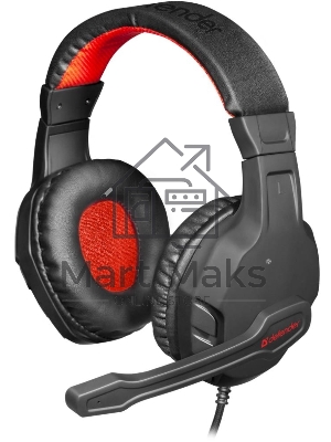 Гарнитура Defender GAMING CUJO BLACK/RED