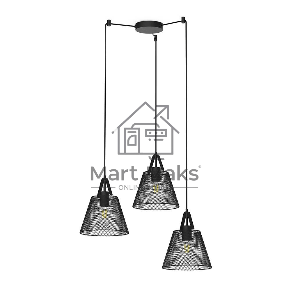 Светильник подвесной HIPER H155-2 3E2740Вт BLACK