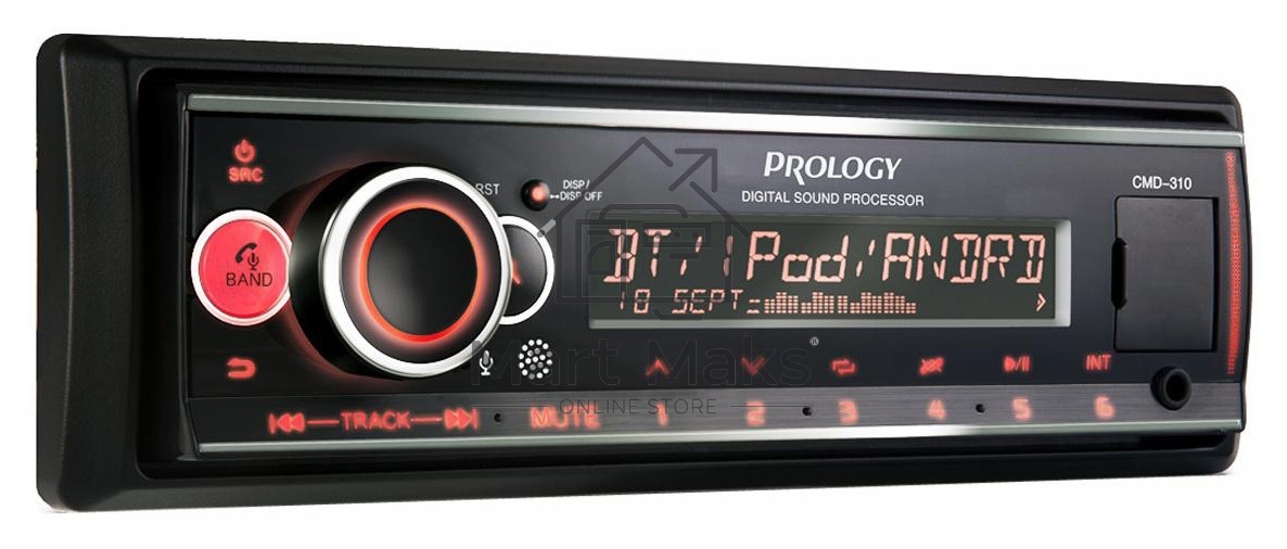 Автомагнитола Prology CMD-310 1DIN 4x55Вт