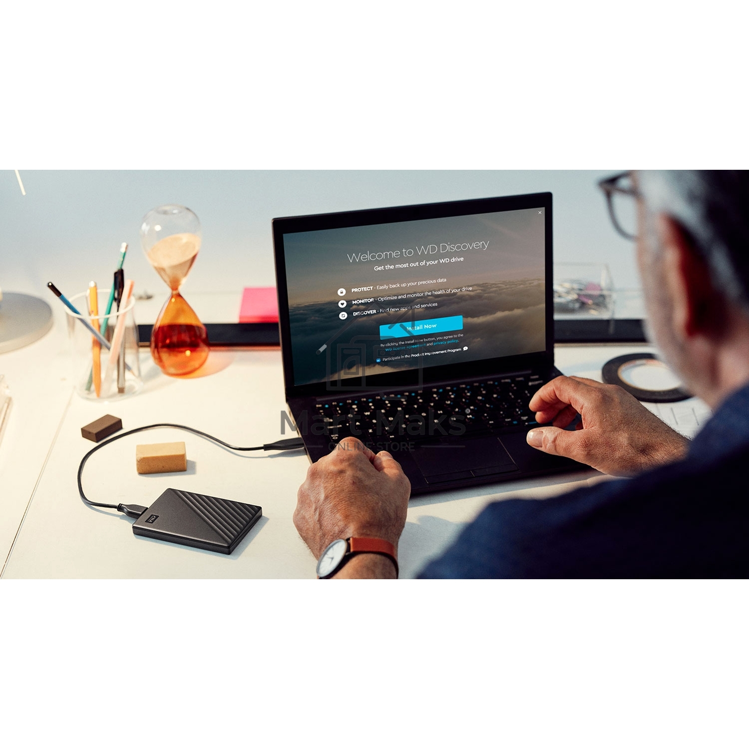Внешний жесткий диск WD My Passport WDBYVG0020BBK-WESN 2TB 2,5