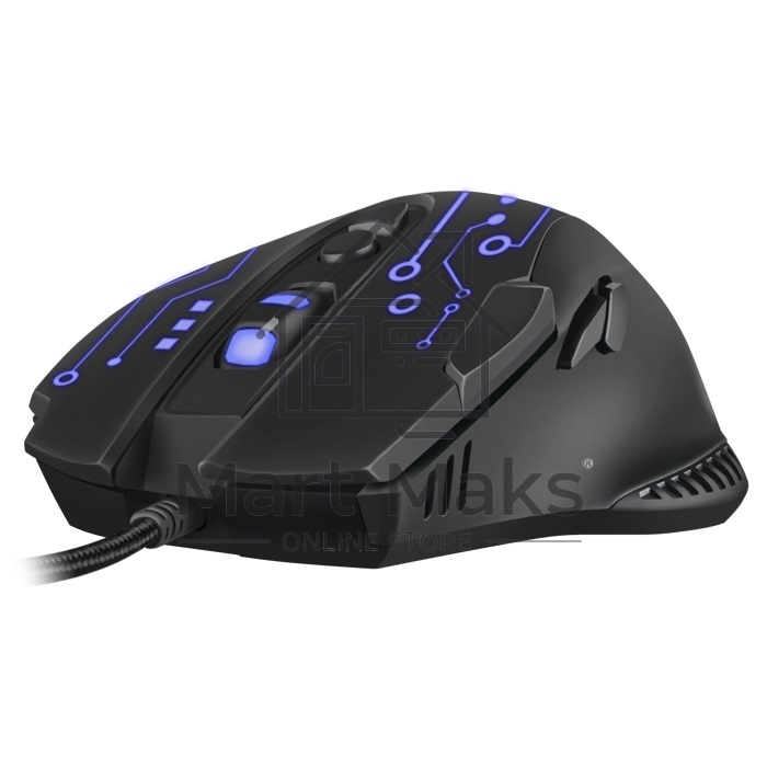 Мышь проводная SVEN RX-G715 черный, 3200 dpi, USB, кнопки - 8