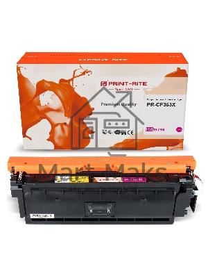 Картридж лазерный Print-Rite TRHGLAYPU1J PR-CF363X CF363X пурпурный (9500стр.) для HP CLJ M552dn/M553dn/M553N/M553x